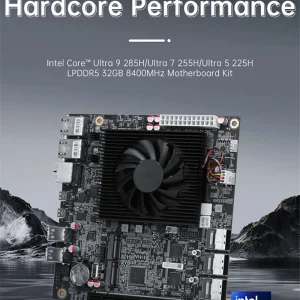 Topton 2x10G LANs NAS Motherboard 14-Bay Intel Ultra 9 285H 7 255H 64G/32G LPDDR5 Max 12*SATA 2*NVMe 2*USB4 Gaming PC Mainboard