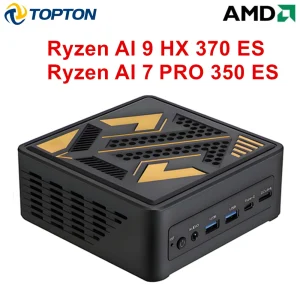 Topton Gaming Mini PC OCuLink AMD Ryzen AI 9 HX 370 ES AI 7 PRO 350 ES USB4 2x2.5G LAN 2xNVMe Desktop Computer Windows 11 WiFi6E