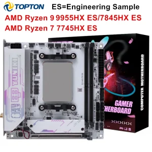 AMD Gaming NAS Motherboard Ryzen 9 9955HX ES 7845HX ES R7 7745HX ES 2*M.2 NVMe 4*SATA PCIe4.0X16 2.5G LAN WiFi6E ITX Mainboard